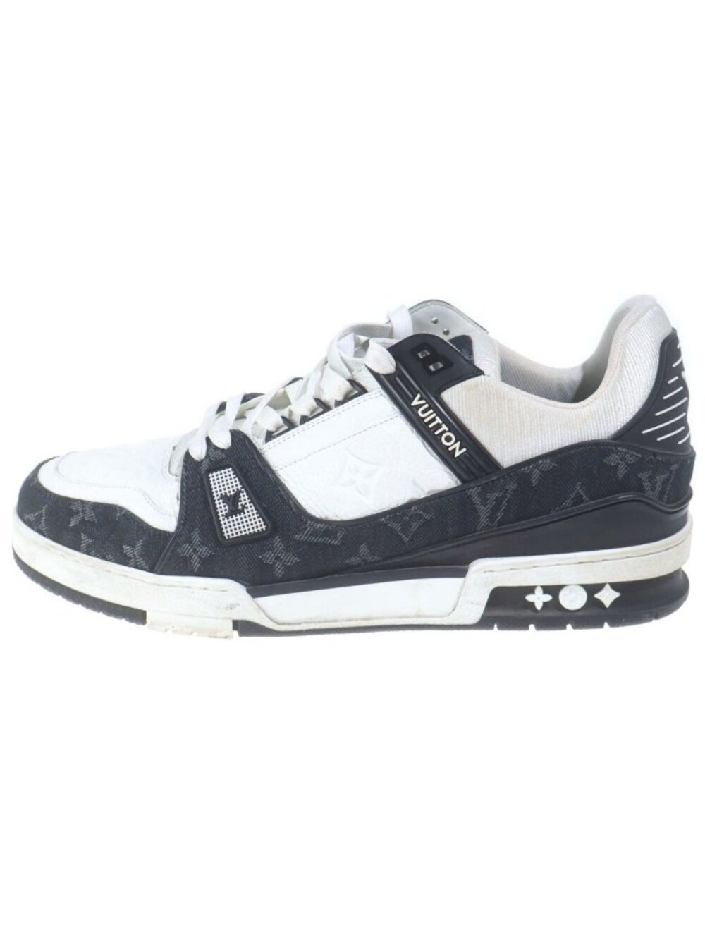 Louis Vuitton LV Trainer Maxi Monogram Leather Low-Top Sneakers White